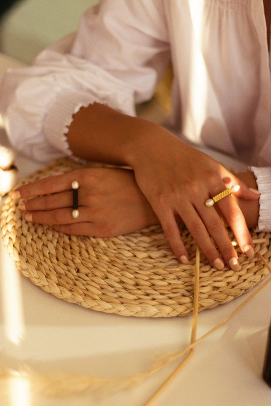 women's ring elegant ring gold ring silver ring black rhodium ring valentines gift Engagement ring