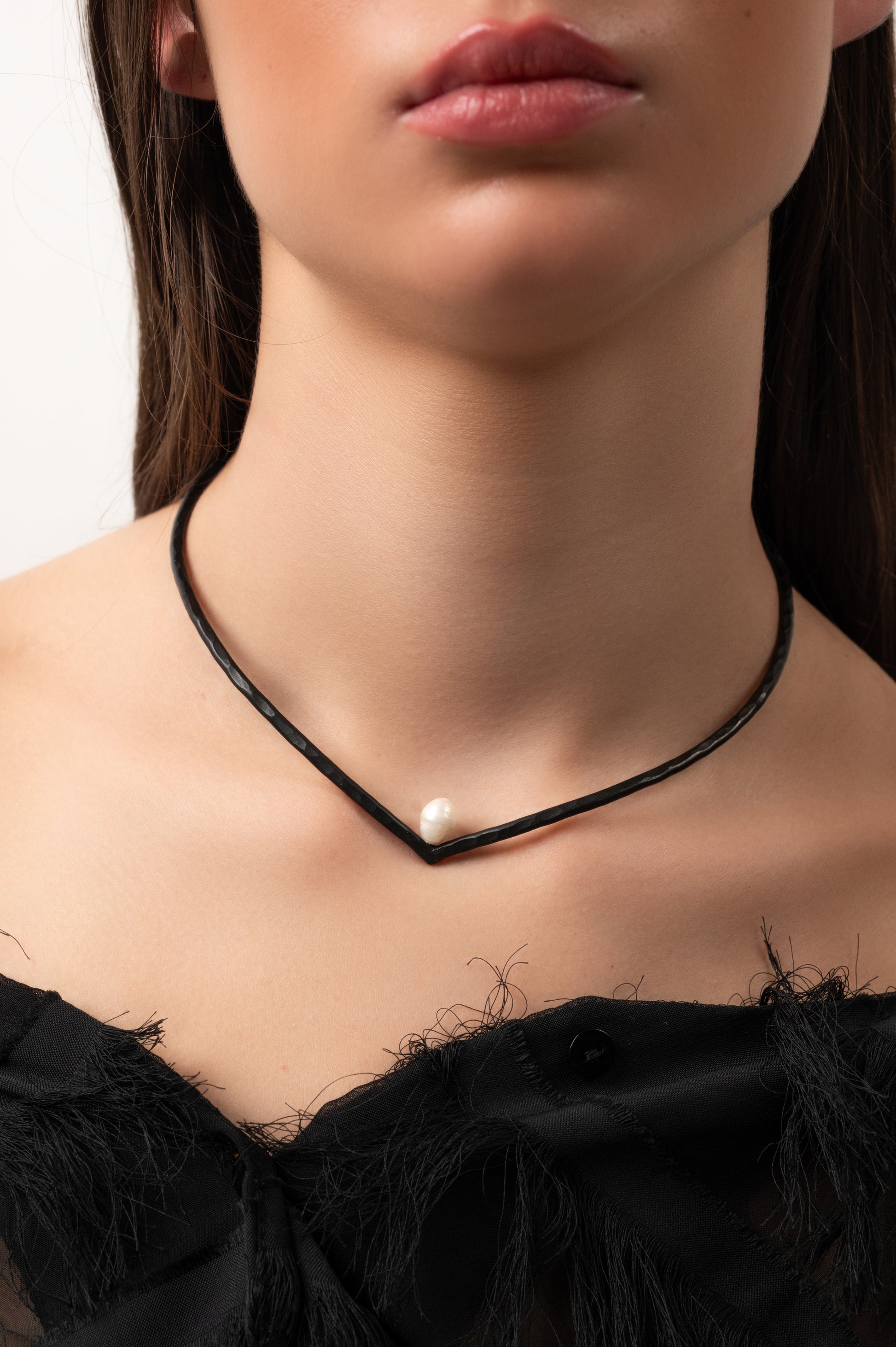 women's necklace elegant necklace gold necklace silver necklace black rhodium necklace valentines gift Womens choker