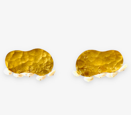 Notched Brass with Water Pearl Fusion - A Distinctly Romantic Jewelry Collection