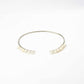 Radiant Choker with lines of pearls