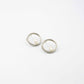 Circle Earrings With Natural Pearl