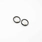 Circle Earrings With Natural Pearl