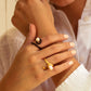 women's ring elegant ring gold ring silver ring black rhodium ring valentines gift Engagement ring 