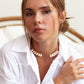 women's necklace elegant necklace gold necklace silver necklace black rhodium necklace valentines gift Womens choker 